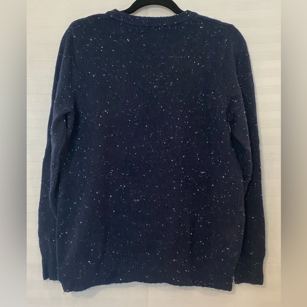 Penman's womens large sparkly reindeer flocked festive holiday Christmas sweater - Picture 5 of 8